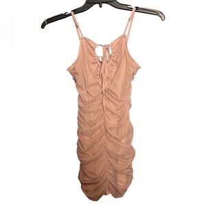 Le Lis Blush Body Con Rushed Dress